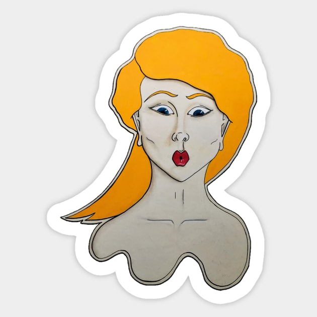 Blonde Sticker by PaulOrde